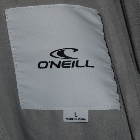 O'NEILL Women's Sz L Full Zip  Gray  Hooded JACKET - Picture 3 of 6